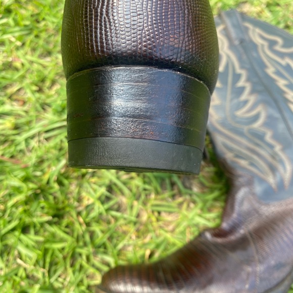 Justin Lizard Leather Boots - Picture 4 of 11